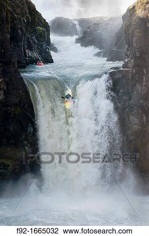 Kayak jumping at Celestial falls, Oregon View Large Photo Image Stock Image - Kayak jumping at Celestial falls, Oregon. Fotosearch