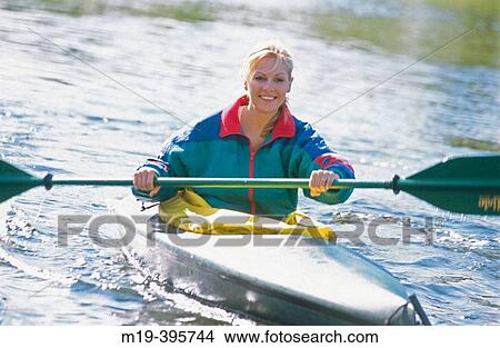 Picture - kayaker. Fotosearch