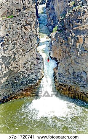 Kayaking the Devils Washbowl which is rated Class 6 and located at the Malad Gorge on the Malad River in southern Idaho View Large Photo Image Stock Image - Kayaking the Devils Washbowl which is rated Class 6 and located at the Malad Gorge on the Malad River in southern Idaho. Fotosearch