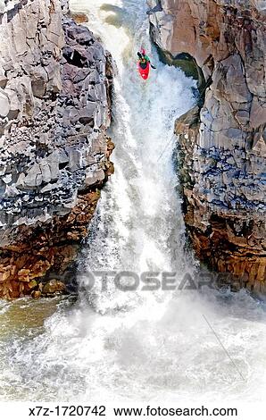 Kayaking the Devils Washbowl which is rated Class 6 and located at the Malad Gorge on the Malad River in southern Idaho View Large Photo Image Stock Image - Kayaking the Devils Washbowl which is rated Class 6 and located at the Malad Gorge on the Malad River in southern Idaho. Fotosearch