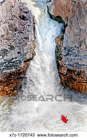 Kayaking the Devils Washbowl which is rated Class 6 and located at the Malad Gorge on the Malad River in southern Idaho View Large Photo Image Stock Image - Kayaking the Devils Washbowl which is rated Class 6 and located at the Malad Gorge on the Malad River in southern Idaho. Fotosearch