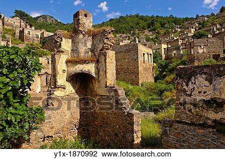 Kayakoy Kayakoy or Karmylassos, an abandoned Greek Village 8km from Fethiye in Turkey whose inhabitants left as part of a population exchange agreement between the Turkish and Greek governments in 1923 after the Greco Turkish War View Large Photo Image Stock Image - Kayakoy Kayakoy or Karmylassos, an abandoned Greek Village 8km from Fethiye in Turkey whose inhabitants left as part of a population exchange agreement between the Turkish and Greek governments in 1923 after the Greco Turkish War. Fotosearch