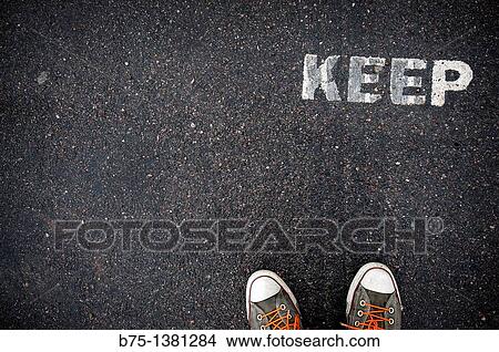 Keep sign View Large Photo Image Picture - Keep sign. Fotosearch