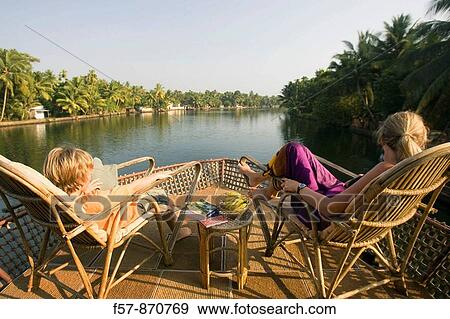Kerala backwaters, India View Large Photo Image Stock Photo - Kerala backwaters, India. Fotosearch