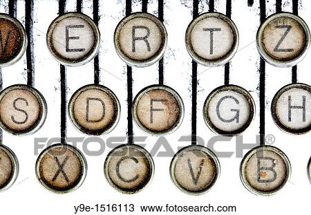 Keyboard of a dusty old typewriter View Large Photo Image Stock Image - Keyboard of a dusty old typewriter. Fotosearch