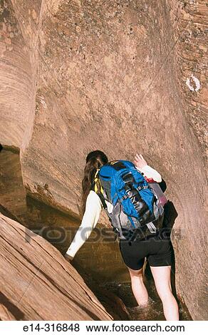 Stock Photo - Keyhole Canyon. Zion National Park. Utah. USA. Fotosearch