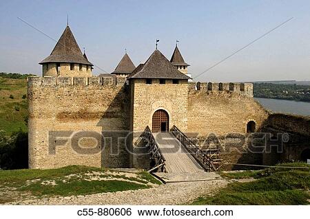 Khotyn, Chocim, Fortress, citadel, 13th-15th-18th century, Chernivtsi Oblast province, Western Ukraine View Large Photo Image Stock Photograph - Khotyn, Chocim, Fortress, citadel, 13th-15th-18th century, Chernivtsi Oblast province, Western Ukraine. Fotosearch