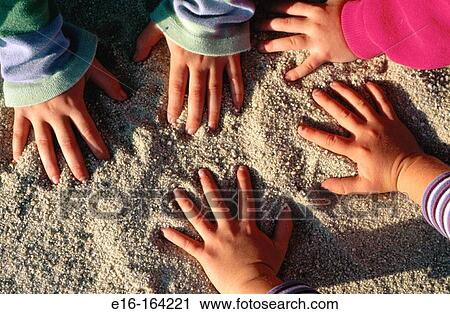 Kids hands at the beach View Large Photo Image Stock Image - Kids hands at the beach. Fotosearch