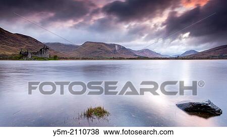 Kilchurn castle, Loch Awe, Highland, Scotland, United Kingdom, Europe. View Large Photo Image Stock Photo - Kilchurn castle, Loch Awe, Highland, Scotland, United Kingdom, Europe.. Fotosearch