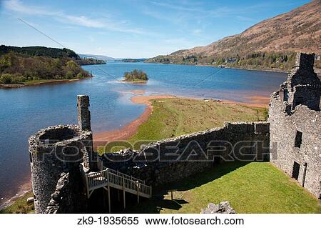 Stock Photography - Kilchurn Castle, Loche Awe, Scotland. Fotosearch