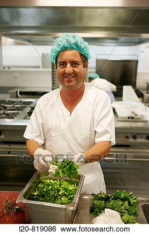 Stock Photograph - Kitchen. Hospital Universitario de Gran Canaria Doctor Negrin, Las Palmas de Gran Canaria. Canary Islands, Spain. Fotosearch