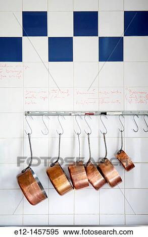 Kitchenware of restaurant Les Tonnelles by chef G? rard Boss?, B? huard, Marne-et-Loire, Pays de la Loyre, France View Large Photo Image Stock Photography - Kitchenware of restaurant Les Tonnelles by chef G? rard Boss?, B? huard, Marne-et-Loire, Pays de la Loyre, France. Fotosearch