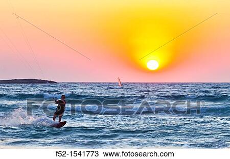 Kite and Windsurf Prasonisi, Southern Coast, Rhodes Island, The Dodecanese Archipelago, Greece, Europe. View Large Photo Image Stock Image - Kite and Windsurf Prasonisi, Southern Coast, Rhodes Island, The Dodecanese Archipelago, Greece, Europe.. Fotosearch