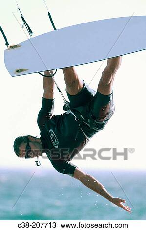 Kite-boarding View Large Photo Image Stock Image - Kite-boarding. Fotosearch