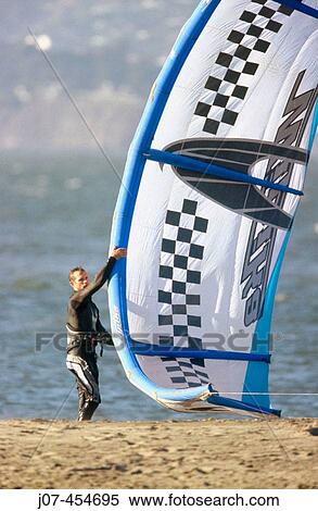 Kite surfing launching. Kite sail. View Large Photo Image Stock Photography - Kite surfing launching. Kite sail.. Fotosearch