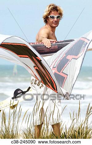 Kiteboarder View Large Photo Image Stock Image - Kiteboarder. Fotosearch