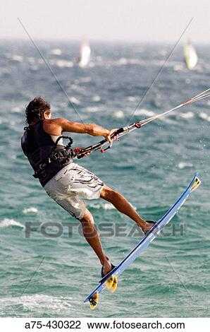 Kiteboarding View Large Photo Image Stock Image - Kiteboarding. Fotosearch