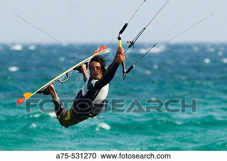 Kiteboarding View Large Photo Image Stock Image - Kiteboarding. Fotosearch
