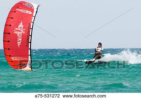 Kiteboarding View Large Photo Image Stock Image - Kiteboarding. Fotosearch