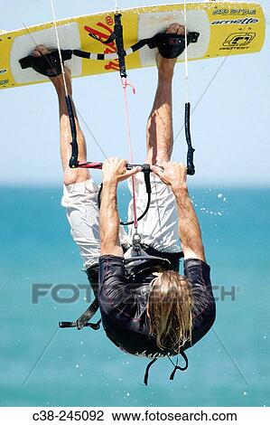 Kiteboarding View Large Photo Image Stock Image - Kiteboarding. Fotosearch