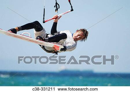 Stock Image - Kiteboarding. Fotosearch
