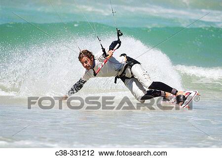 Kiteboarding View Large Photo Image Stock Image - Kiteboarding. Fotosearch