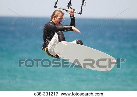 Stock Photo - Kiteboarding. Fotosearch
