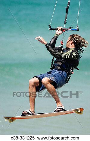 Kiteboarding View Large Photo Image Stock Photography - Kiteboarding. Fotosearch