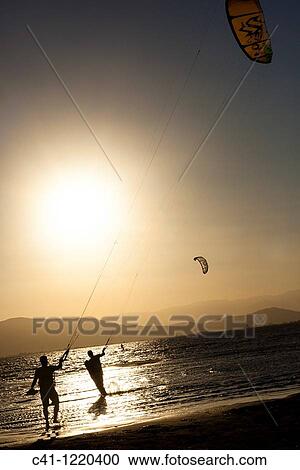 Kitesurfing, Ebro Delta, Tarragona Province, Catalonia, Spain View Large Photo Image Stock Image - Kitesurfing, Ebro Delta, Tarragona Province, Catalonia, Spain. Fotosearch
