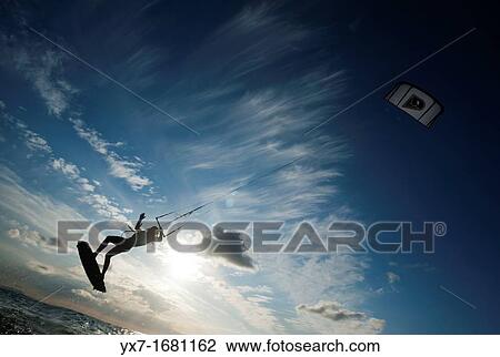 Kitesurfing View Large Photo Image Stock Image - Kitesurfing. Fotosearch