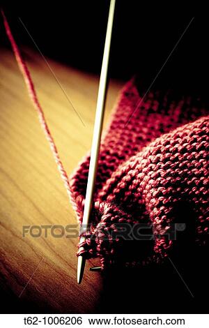 Knitting Needles Handicraft View Large Photo Image Stock Photograph - Knitting Needles Handicraft. Fotosearch