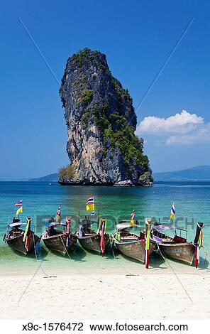 Ko Taloo seen from Poda Island, Krabi, Thailand View Large Photo Image Stock Image - Ko Taloo seen from Poda Island, Krabi, Thailand. Fotosearch