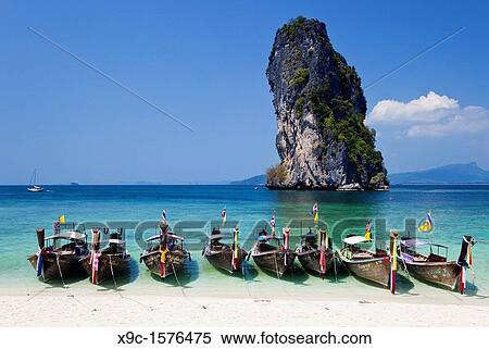 Ko Taloo seen from Poda Island, Krabi, Thailand View Large Photo Image Stock Photography - Ko Taloo seen from Poda Island, Krabi, Thailand. Fotosearch