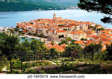 Picture - Korcula town Korcula Island Craotia. Fotosearch
