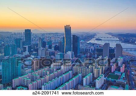 Korea, Seoul City, Yeouido Distric, The International Financial Center. View Large Photo Image Stock Image - Korea, Seoul City, Yeouido Distric, The International Financial Center.. Fotosearch