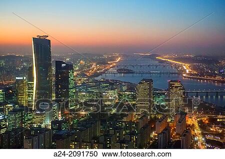 Korea, Seoul City, Yeouido Distric, The International Financial Center. View Large Photo Image Stock Image - Korea, Seoul City, Yeouido Distric, The International Financial Center.. Fotosearch