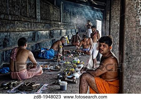 Stock Image - kotithirtham sacred lake in gokarna. india.. Fotosearch