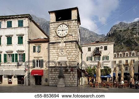 Kotor, old town, Town clock tower, 1602, Monte View Large Photo Image Picture - Kotor, old town, Town clock tower, 1602, Monte. Fotosearch