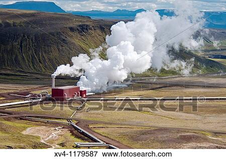 Krafla Geothermal area North east Iceland View Large Photo Image Stock Photo - Krafla Geothermal area North east Iceland. Fotosearch