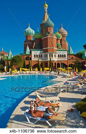 Kremlin Palace hotel complex Lara near Antalya Mediterranian coast Anatolia regionTurkey Asia View Large Photo Image Stock Photograph - Kremlin Palace hotel complex Lara near Antalya Mediterranian coast Anatolia regionTurkey Asia. Fotosearch