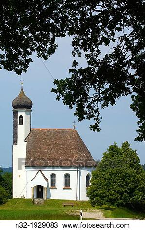 Kreuzberg chapel, Pfaffenwinkel, Wessobrunn, Weilheim, Upper Bavaria, Bavaria, Germany View Large Photo Image Stock Image - Kreuzberg chapel, Pfaffenwinkel, Wessobrunn, Weilheim, Upper Bavaria, Bavaria, Germany. Fotosearch