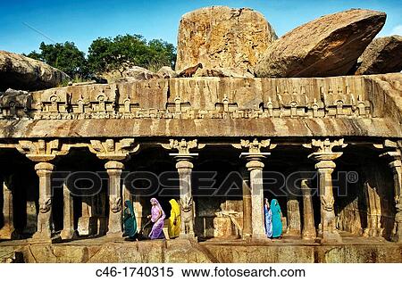 Krishna Mandapan, Mahabalipuram Mamallapuram, Tamil Nadu, India. View Large Photo Image Stock Photography - Krishna Mandapan, Mahabalipuram Mamallapuram, Tamil Nadu, India.. Fotosearch
