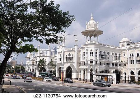 Picture - Kuala Lumpur (Malaysia): the Malayan Railway Station's building. Fotosearch