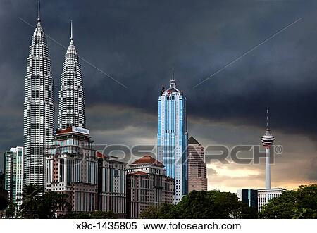 Kuala Lumpur Skyline View Large Photo Image Stock Photography - Kuala Lumpur Skyline. Fotosearch