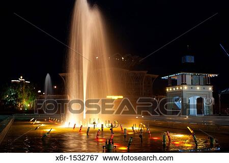 Kuching riverfront at dusk View Large Photo Image Stock Photo - Kuching riverfront at dusk. Fotosearch