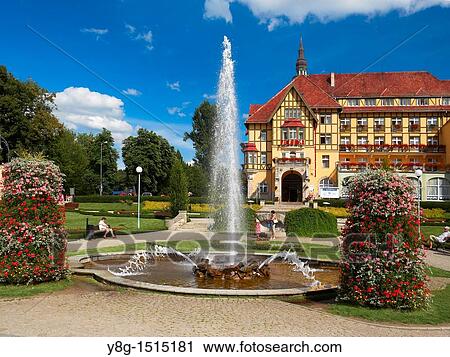 Stock Image - Kudowa Zdroj-spa house, Poland, Europe. Fotosearch