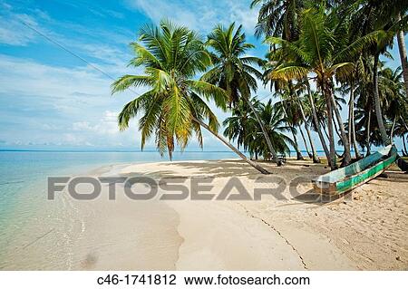Stock Image - Kuna Kodup island, San Blas Islands also called Kuna Yala Islands, Panama.. Fotosearch