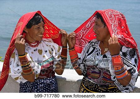 KUNA NATIVE INDIAN WOMEN IN INDIGENOUS COSTUME PANAMA CITY REPUBLIC OF PANAMA View Large Photo Image Stock Image - KUNA NATIVE INDIAN WOMEN IN INDIGENOUS COSTUME PANAMA CITY REPUBLIC OF PANAMA. Fotosearch