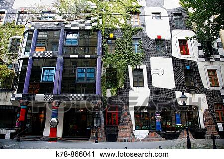 Kunsthauswien by architect Hundertwasser, Vienna, Austria View Large Photo Image Stock Image - Kunsthauswien by architect Hundertwasser, Vienna, Austria. Fotosearch