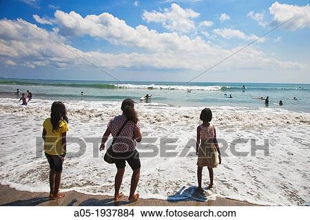 Picture - Kuta. Beach. Bali. Indonesia.. Fotosearch